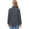 imageTACVASEN Womens Soft Fleece Jacket Lightweight Full Zip Sweatshirts Coat Casual Winter Warm Sweaters with PocketsDark Grey