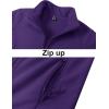 imageTACVASEN Womens Soft Fleece Jacket Lightweight Full Zip Sweatshirts Coat Casual Winter Warm Sweaters with PocketsDark Purple
