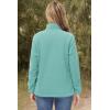 imageTACVASEN Womens Soft Fleece Jacket Lightweight Full Zip Sweatshirts Coat Casual Winter Warm Sweaters with PocketsGrey Green
