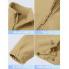 imageTACVASEN Womens Soft Fleece Jacket Lightweight Full Zip Sweatshirts Coat Casual Winter Warm Sweaters with PocketsKhaki