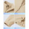 imageTACVASEN Womens Soft Fleece Jacket Lightweight Full Zip Sweatshirts Coat Casual Winter Warm Sweaters with PocketsLight Khaki