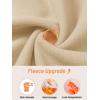 imageTACVASEN Womens Soft Fleece Jacket Lightweight Full Zip Sweatshirts Coat Casual Winter Warm Sweaters with PocketsLight Khaki
