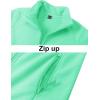 imageTACVASEN Womens Soft Fleece Jacket Lightweight Full Zip Sweatshirts Coat Casual Winter Warm Sweaters with PocketsMint Green