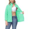 imageTACVASEN Womens Soft Fleece Jacket Lightweight Full Zip Sweatshirts Coat Casual Winter Warm Sweaters with PocketsMint Green