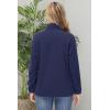 imageTACVASEN Womens Soft Fleece Jacket Lightweight Full Zip Sweatshirts Coat Casual Winter Warm Sweaters with PocketsNavy