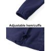 imageTACVASEN Womens Soft Fleece Jacket Lightweight Full Zip Sweatshirts Coat Casual Winter Warm Sweaters with PocketsNavy