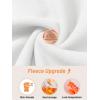 imageTACVASEN Womens Soft Fleece Jacket Lightweight Full Zip Sweatshirts Coat Casual Winter Warm Sweaters with PocketsWhite