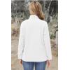 imageTACVASEN Womens Soft Fleece Jacket Lightweight Full Zip Sweatshirts Coat Casual Winter Warm Sweaters with PocketsWhite