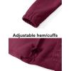 imageTACVASEN Womens Soft Fleece Jacket Lightweight Full Zip Sweatshirts Coat Casual Winter Warm Sweaters with PocketsWine Red