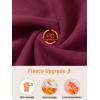 imageTACVASEN Womens Soft Fleece Jacket Lightweight Full Zip Sweatshirts Coat Casual Winter Warm Sweaters with PocketsWine Red