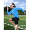 imageTACVASEN Womens UPF 50 Sun Protection V Neck Long Sleeve Tops Quick Dry Hiking Running Workout TShirtsAzure