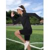 imageTACVASEN Womens UPF 50 Sun Protection V Neck Long Sleeve Tops Quick Dry Hiking Running Workout TShirtsBlack