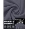 imageTACVASEN Womens UPF 50 Sun Protection V Neck Long Sleeve Tops Quick Dry Hiking Running Workout TShirtsDark Gray