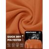 imageTACVASEN Womens UPF 50 Sun Protection V Neck Long Sleeve Tops Quick Dry Hiking Running Workout TShirtsDark Orange
