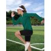 imageTACVASEN Womens UPF 50 Sun Protection V Neck Long Sleeve Tops Quick Dry Hiking Running Workout TShirtsEgreen