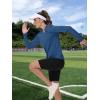 imageTACVASEN Womens UPF 50 Sun Protection V Neck Long Sleeve Tops Quick Dry Hiking Running Workout TShirtsGray Blue