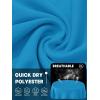 imageTACVASEN Womens UPF 50 Sun Protection V Neck Long Sleeve Tops Quick Dry Hiking Running Workout TShirtsGreen Blue