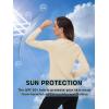 imageTACVASEN Womens UPF 50 Sun Protection V Neck Long Sleeve Tops Quick Dry Hiking Running Workout TShirtsLight Apricot