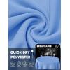 imageTACVASEN Womens UPF 50 Sun Protection V Neck Long Sleeve Tops Quick Dry Hiking Running Workout TShirtsLight Blue