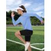 imageTACVASEN Womens UPF 50 Sun Protection V Neck Long Sleeve Tops Quick Dry Hiking Running Workout TShirtsLight Blue