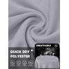 imageTACVASEN Womens UPF 50 Sun Protection V Neck Long Sleeve Tops Quick Dry Hiking Running Workout TShirtsLight Gray