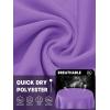 imageTACVASEN Womens UPF 50 Sun Protection V Neck Long Sleeve Tops Quick Dry Hiking Running Workout TShirtsLight Purple