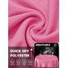 imageTACVASEN Womens UPF 50 Sun Protection V Neck Long Sleeve Tops Quick Dry Hiking Running Workout TShirtsRose Red