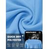 imageTACVASEN Womens UPF 50 Sun Protection V Neck Long Sleeve Tops Quick Dry Hiking Running Workout TShirtsWaterfall Blue