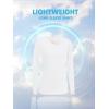 imageTACVASEN Womens UPF 50 Sun Protection V Neck Long Sleeve Tops Quick Dry Hiking Running Workout TShirtsWhite