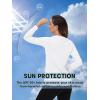imageTACVASEN Womens UPF 50 Sun Protection V Neck Long Sleeve Tops Quick Dry Hiking Running Workout TShirtsWhite