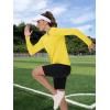 imageTACVASEN Womens UPF 50 Sun Protection V Neck Long Sleeve Tops Quick Dry Hiking Running Workout TShirtsYellow