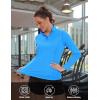 imageTACVASEN Womens UV Protection Shirts Quarter Zip Pullover Womens UPF 50 Long Sleeve Shirts Golf Shirts Workout TopsAzure