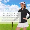 imageTACVASEN Womens UV Protection Shirts Quarter Zip Pullover Womens UPF 50 Long Sleeve Shirts Golf Shirts Workout TopsBlack