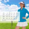 imageTACVASEN Womens UV Protection Shirts Quarter Zip Pullover Womens UPF 50 Long Sleeve Shirts Golf Shirts Workout TopsBlue Green