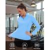 imageTACVASEN Womens UV Protection Shirts Quarter Zip Pullover Womens UPF 50 Long Sleeve Shirts Golf Shirts Workout TopsDark Blue