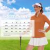 imageTACVASEN Womens UV Protection Shirts Quarter Zip Pullover Womens UPF 50 Long Sleeve Shirts Golf Shirts Workout TopsDark Orange