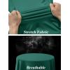 imageTACVASEN Womens UV Protection Shirts Quarter Zip Pullover Womens UPF 50 Long Sleeve Shirts Golf Shirts Workout TopsEmerald Green