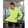 imageTACVASEN Womens UV Protection Shirts Quarter Zip Pullover Womens UPF 50 Long Sleeve Shirts Golf Shirts Workout TopsFluorescent Green