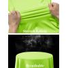 imageTACVASEN Womens UV Protection Shirts Quarter Zip Pullover Womens UPF 50 Long Sleeve Shirts Golf Shirts Workout TopsFluorescent Green