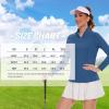 imageTACVASEN Womens UV Protection Shirts Quarter Zip Pullover Womens UPF 50 Long Sleeve Shirts Golf Shirts Workout TopsGrey Blue