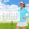 imageTACVASEN Womens UV Protection Shirts Quarter Zip Pullover Womens UPF 50 Long Sleeve Shirts Golf Shirts Workout TopsIceblue