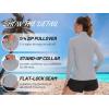 imageTACVASEN Womens UV Protection Shirts Quarter Zip Pullover Womens UPF 50 Long Sleeve Shirts Golf Shirts Workout TopsLight Gray