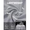 imageTACVASEN Womens UV Protection Shirts Quarter Zip Pullover Womens UPF 50 Long Sleeve Shirts Golf Shirts Workout TopsLight Gray