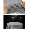 imageTACVASEN Womens UV Protection Shirts Quarter Zip Pullover Womens UPF 50 Long Sleeve Shirts Golf Shirts Workout TopsLight Gray