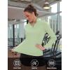 imageTACVASEN Womens UV Protection Shirts Quarter Zip Pullover Womens UPF 50 Long Sleeve Shirts Golf Shirts Workout TopsLight Green