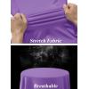 imageTACVASEN Womens UV Protection Shirts Quarter Zip Pullover Womens UPF 50 Long Sleeve Shirts Golf Shirts Workout TopsLight Purple