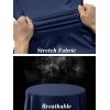 imageTACVASEN Womens UV Protection Shirts Quarter Zip Pullover Womens UPF 50 Long Sleeve Shirts Golf Shirts Workout TopsNavy