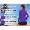 imageTACVASEN Womens UV Protection Shirts Quarter Zip Pullover Womens UPF 50 Long Sleeve Shirts Golf Shirts Workout TopsPurple