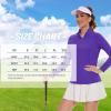 imageTACVASEN Womens UV Protection Shirts Quarter Zip Pullover Womens UPF 50 Long Sleeve Shirts Golf Shirts Workout TopsPurple