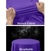 imageTACVASEN Womens UV Protection Shirts Quarter Zip Pullover Womens UPF 50 Long Sleeve Shirts Golf Shirts Workout TopsPurple